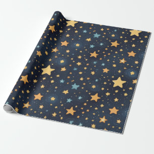 Papier Cadeau Motif d'étoiles