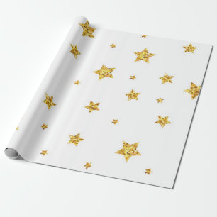 Papier Cadeau Motif d'étoiles