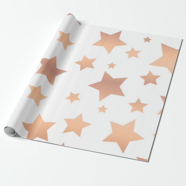 Papier Cadeau Motif d'étoiles (Déroulé)