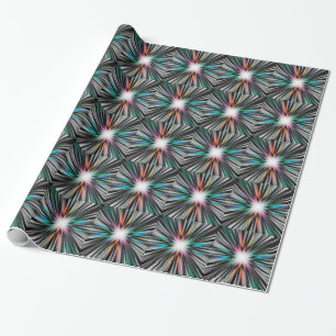 Papier Cadeau motif d'explosion en étoile