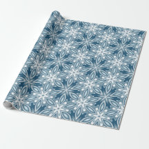 Motif d'hiver des flocons bleus et blancs