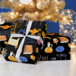 Papier Cadeau Motif d'illustrations Hanoukka<br><div class="desc">Créez un papier d'emballage personnalisé et un emballage cadeau personnalisé pour toutes les occasions. Lorsque vous donnez un cadeau emballé dans du papier d'emballage personnalisé, il est sûr de mettre un sourire sur le visage de chacun! Ajoutez votre libellé personnalisé à cette conception à l'aide des cases "Modifier ce modèle...</div>