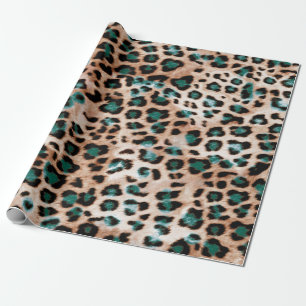 Papier Cadeau Motif d'impression animale Taches de léopard