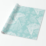 Papier Cadeau Motif d'impression de corail tropical<br><div class="desc">Coral tropical Sun Imprimer Motif papier d'enveloppement cadeau. Papier cadeau spécial mariage de corail.</div>