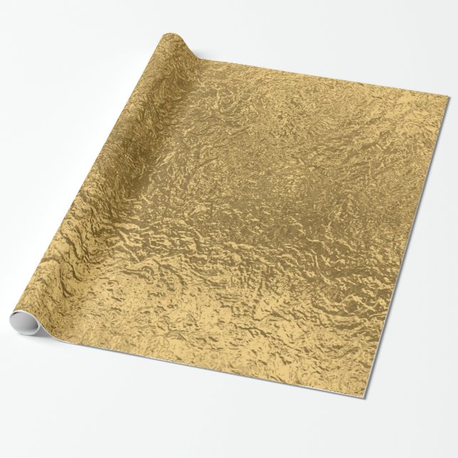 Papier Cadeau Motif d'or (Déroulé)