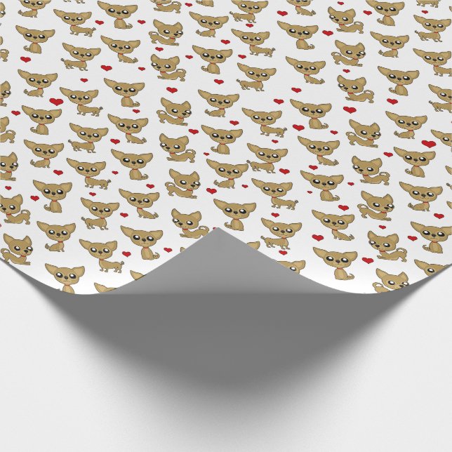 Papier Cadeau Motif du Chihuahua (Coin)