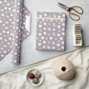Papier Cadeau Motif du coeur Valentine