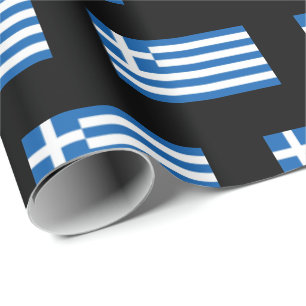 Papier Cadeau Motif du drapeau grec