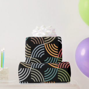 Papier Cadeau Motif élégant moderne- Mode géométrique Vintage