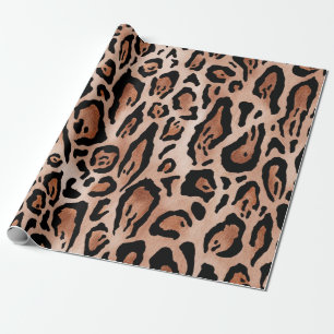 Papier Cadeau Motif Empreinte de léopard