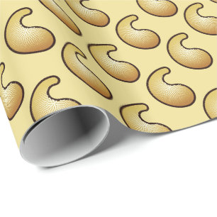 Papier Cadeau Motif en cachemire d'or