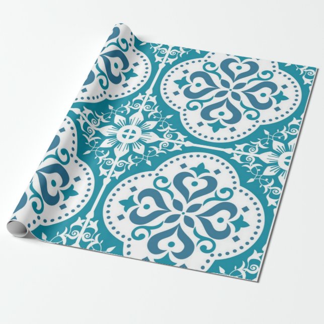 Papier Cadeau Motif en céramique (Déroulé)