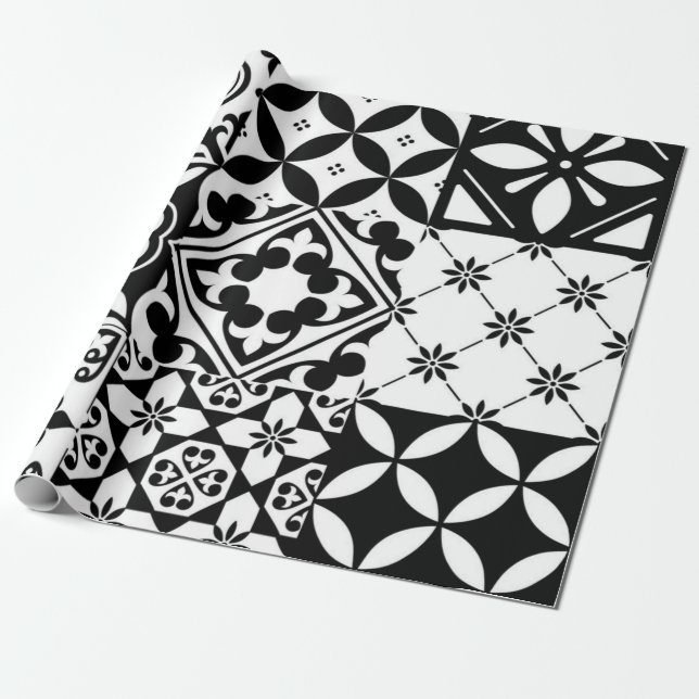 Papier Cadeau Motif en céramique (Déroulé)