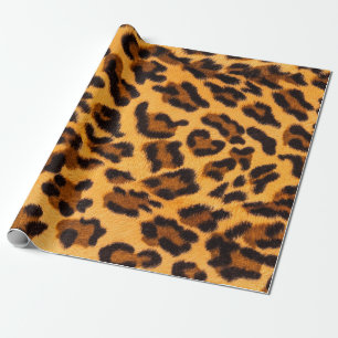 Papier Cadeau Motif en fourrure de léopard