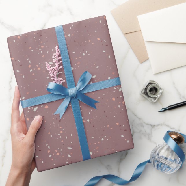 Papier Cadeau Motif en Terrazzo de Pierre  (Cadeaux)