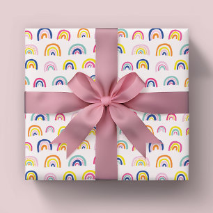 Papier Cadeau Motif Enfants Arc-en-ciel