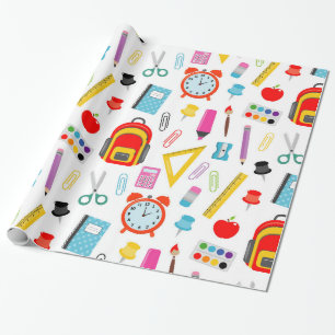 Papier Cadeau Motif enseignant Coloré