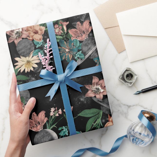 Papier Cadeau Motif Espace  (Cadeaux)