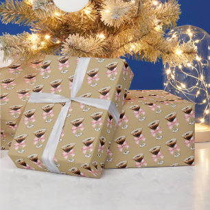 Papier Cadeau Motif Espresso Martini