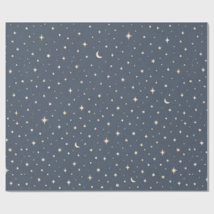 Papier Cadeau Motif esthétique d'étoile douce A