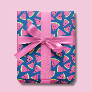 Papier Cadeau Motif Été Pastèque Fruité