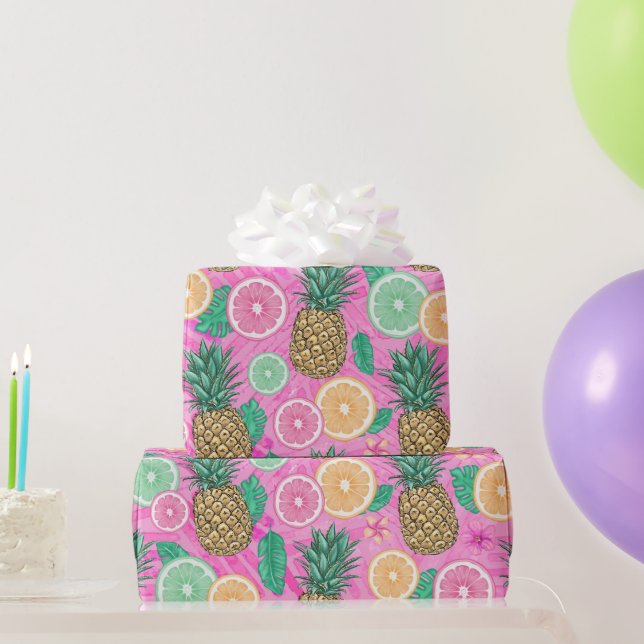 Papier Cadeau Motif Été Plage  (Cadeaux de fête)