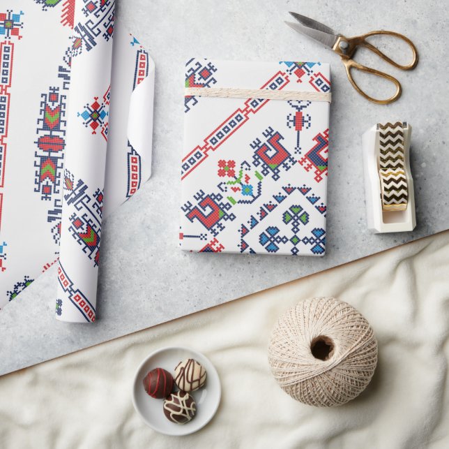 Papier Cadeau Motif ethnique Aztèque (Artisanat)