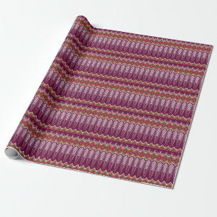 Papier Cadeau Motif ethnique géométrique traditionnel