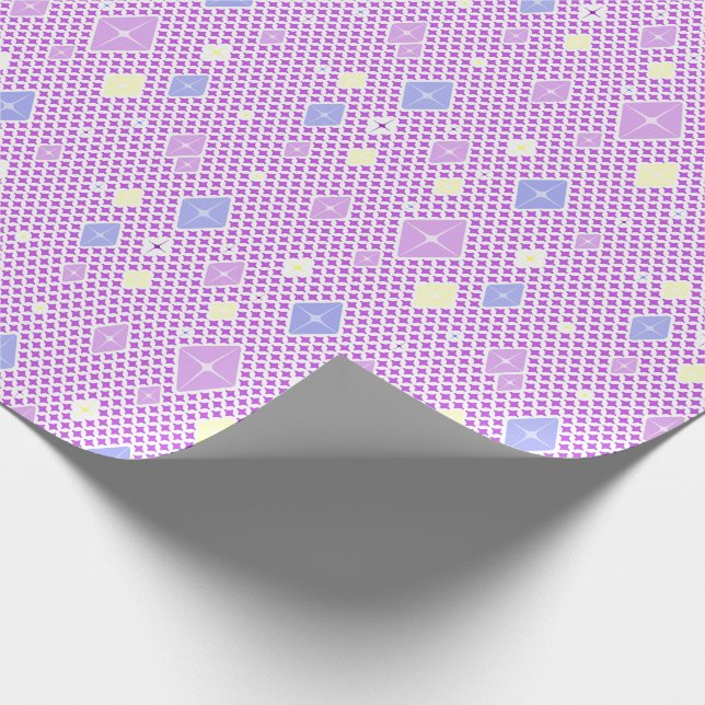 Papier Cadeau Motif étoile cristal pastel (Coin)