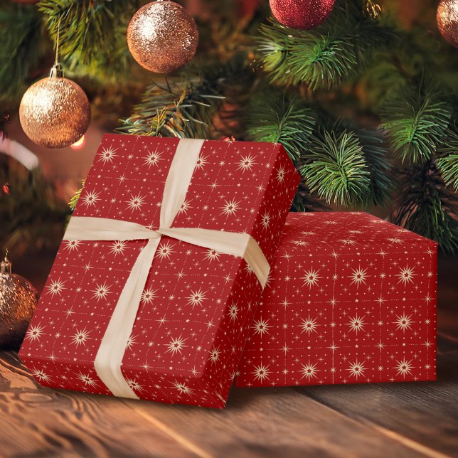 Papier Cadeau Motif étoile vintage (Créateur téléchargé)