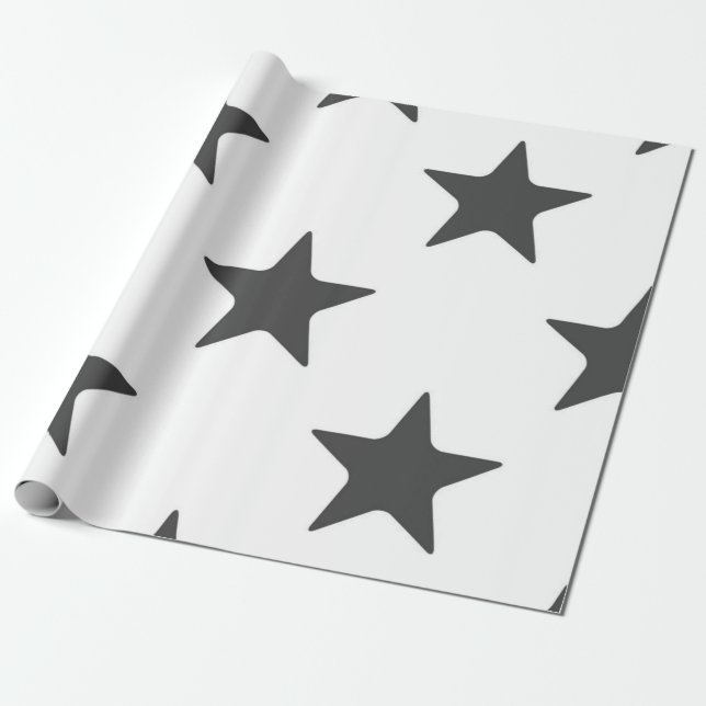 Papier Cadeau Motif étoiles (Déroulé)
