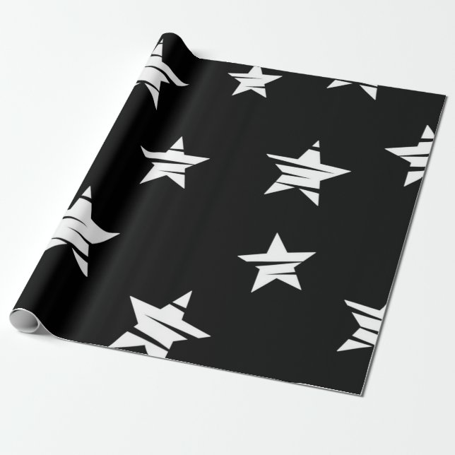 Papier Cadeau Motif étoiles (Déroulé)