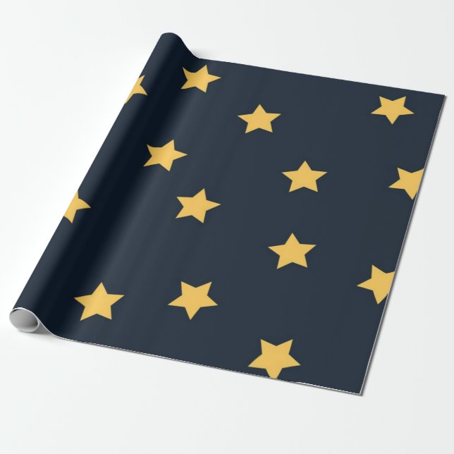 Papier Cadeau Motif étoiles (Déroulé)