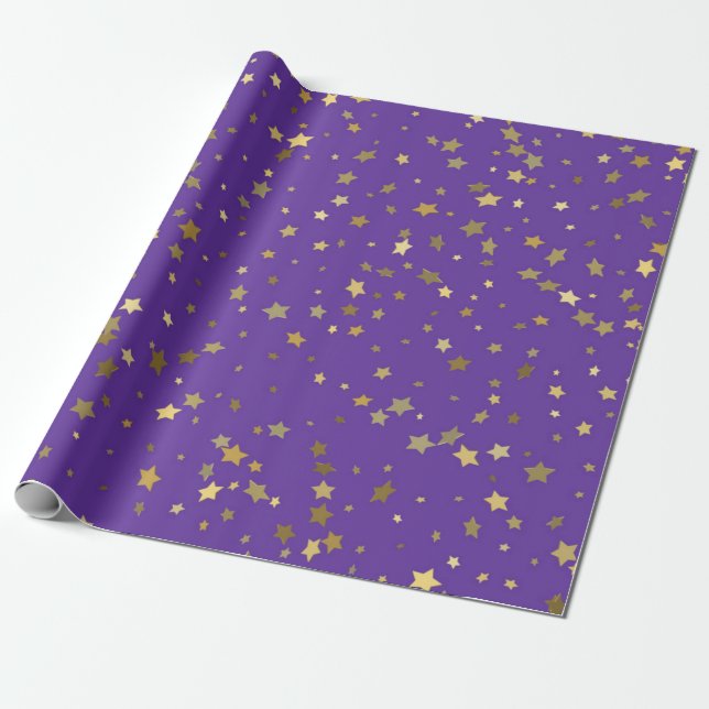 Papier Cadeau Motif étoiles (Déroulé)