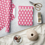Papier Cadeau Motif Festif Hot Rose White Christmas Tree<br><div class="desc">Papier d'emballage moderne et simple de Noël avec motif d'arbre de Noël blanc sur un arrière - plan rose chaud, papier d'emballage festif scandinave élégant pour tous vos cadeaux de Noël. Conçu exclusivement pour vous par Happy Dolphin Studio. Si vous avez besoin d'aide ou de produits correspondants, veuillez nous contacter...</div>