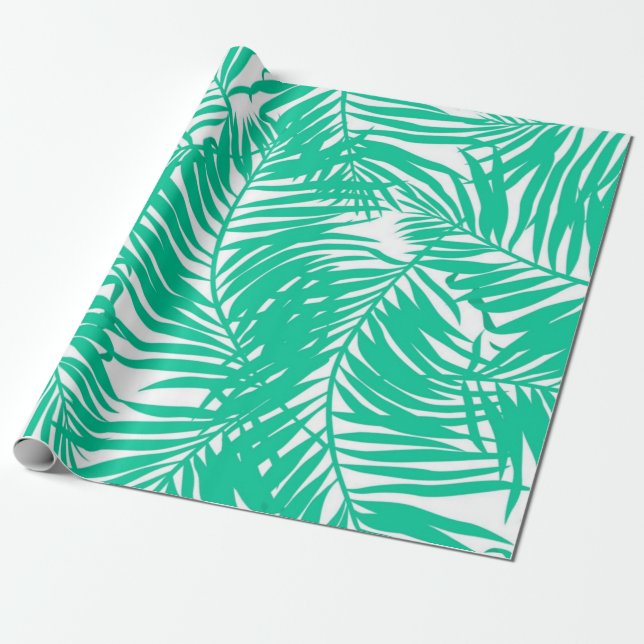 Papier Cadeau motif feuille (Déroulé)