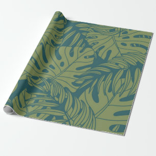 Papier Cadeau motif feuille