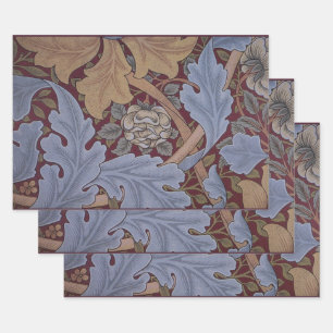 Papier Cadeau Motif feuille d'acanthe de St. James par William M