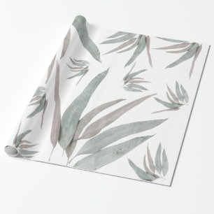 Papier Cadeau Motif Feuille de l'Eucalyptus