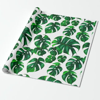 Papier Cadeau Motif Feuille Monstera M