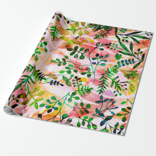 Papier Cadeau Motif feuille tropical répétant. Photo artistique