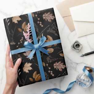 Papier Cadeau Motif Feuilles d'automne