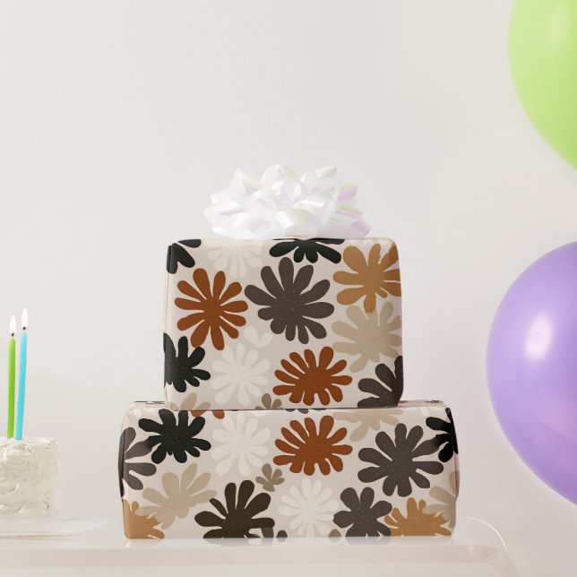 Papier Cadeau Motif fleur Boho Matisse  (Cadeaux de fête)
