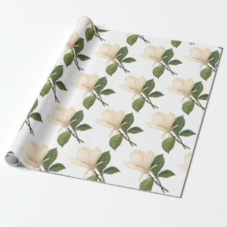 Papier Cadeau Motif Fleur de Magnolia
