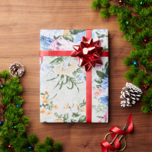 Papier Cadeau motif floral
