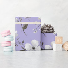 Motif floral blanc de fleur de lavande douce