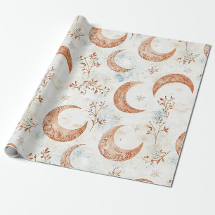 Papier Cadeau Motif floral céleste (3)
