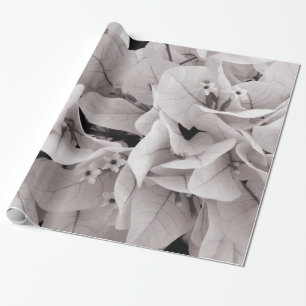 Papier Cadeau Motif floral de style vintage élégant de