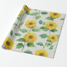 Motif floral jaune tournesol Boho Printemps Été