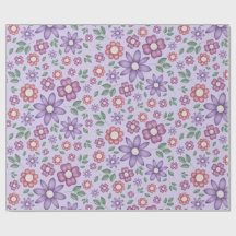motif floral pastel lavande rêveur
